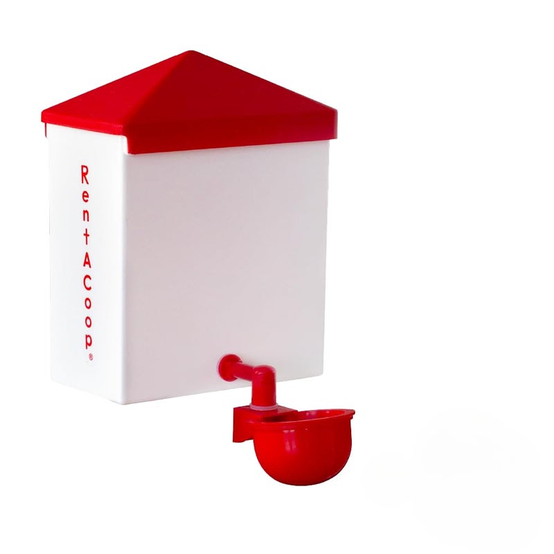 RentACoop 64oz(2L) Automatic Drinker - BPA-Free Waterer with Auto-Fill Cup - Suitable for Chicks, Quail, Pigeons, Doves, and Other Smaller Birds - Image 1